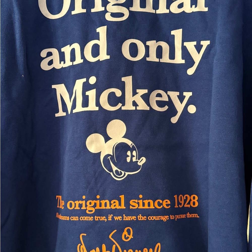 Sale! NWT Disney 100 Years  “Original & only Mickey” Hoodie Sweater - Picture 7 of 10